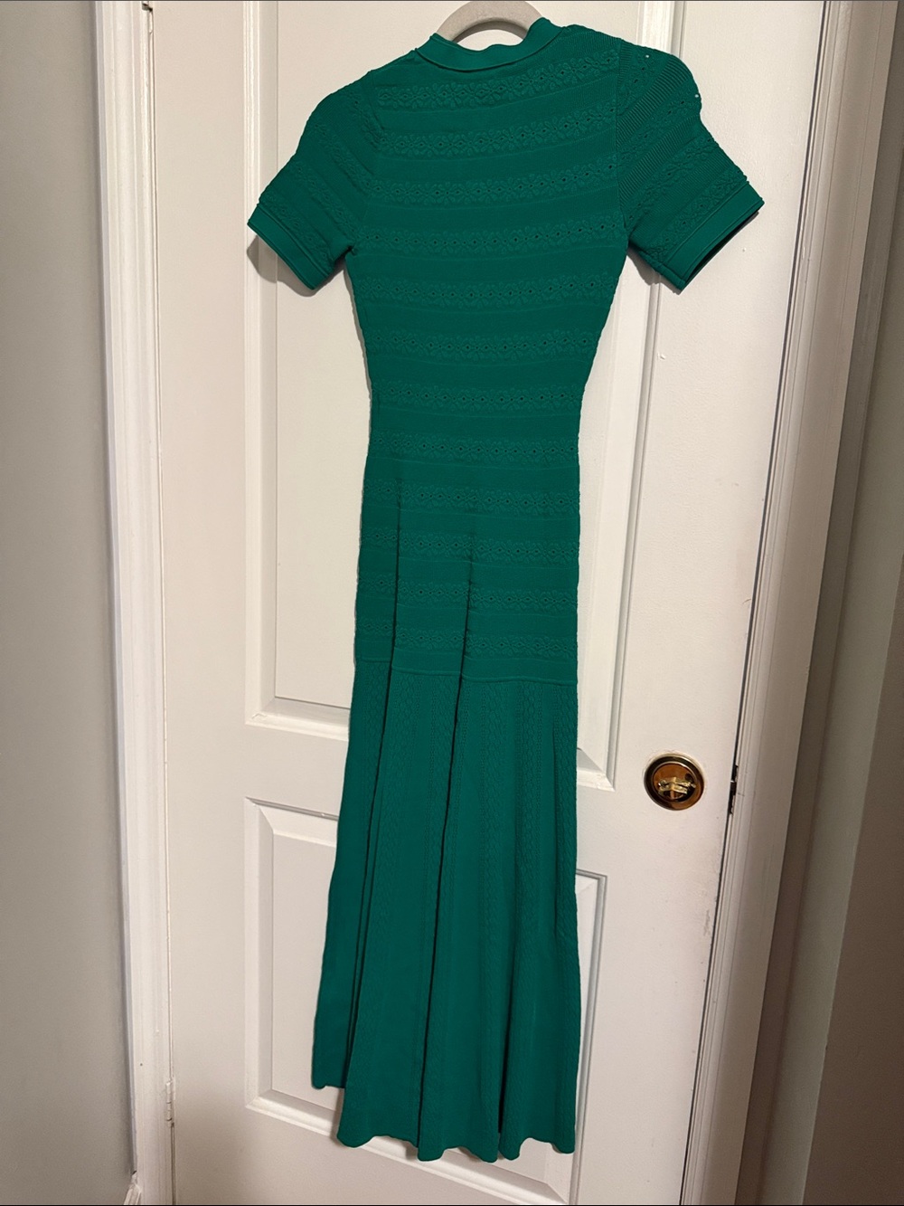 Sandro Green Button-Front Knit Midi Dress - Picture 5 of 5